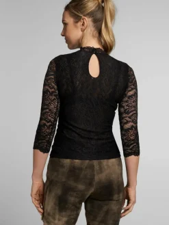 Spieth & Wenksy Blusen<Damen Dirndlbluse - Amberg schwarz gemustert