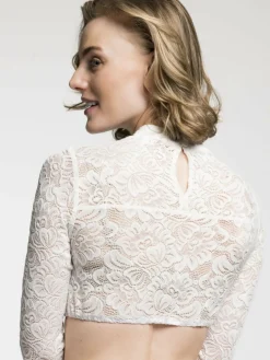 Spieth & Wenksy Blusen<Damen Dirndlbluse - Andora weiß uni