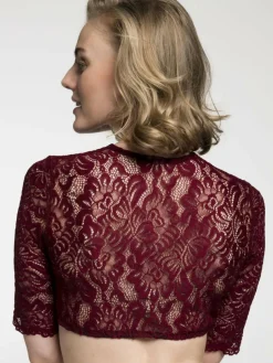 Spieth & Wenksy Blusen<Damen Dirndlbluse - Ansbach rot gemustert