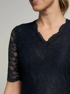 Spieth & Wenksy Blusen<Damen Dirndlbluse - Arktis blau gemustert