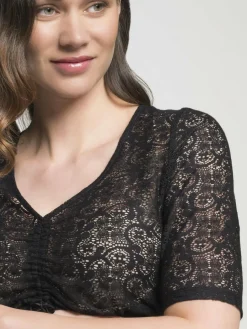 Spieth & Wenksy Blusen<Damen Dirndlbluse - Duft schwarz uni