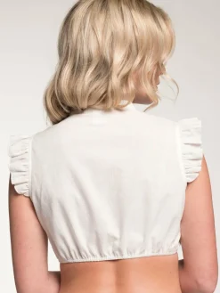 Spieth & Wenksy Blusen<Damen Dirndlbluse - Gablingen weiß uni