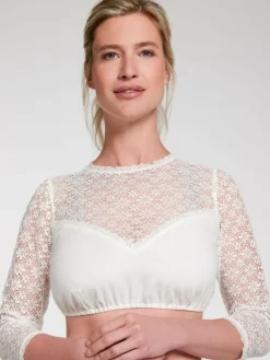 Spieth & Wenksy Shirts & Tops<Damen Dirndlbluse - Wenda weiß uni