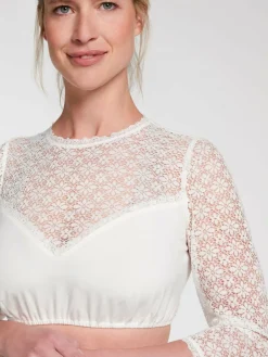 Spieth & Wenksy Shirts & Tops<Damen Dirndlbluse - Wenda weiß uni