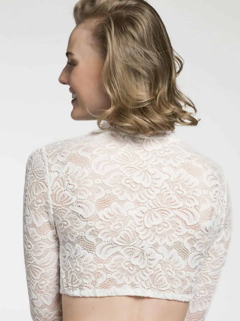 Spieth & Wenksy Blusen<Damen Dirndlblusen - Amerika weiß uni