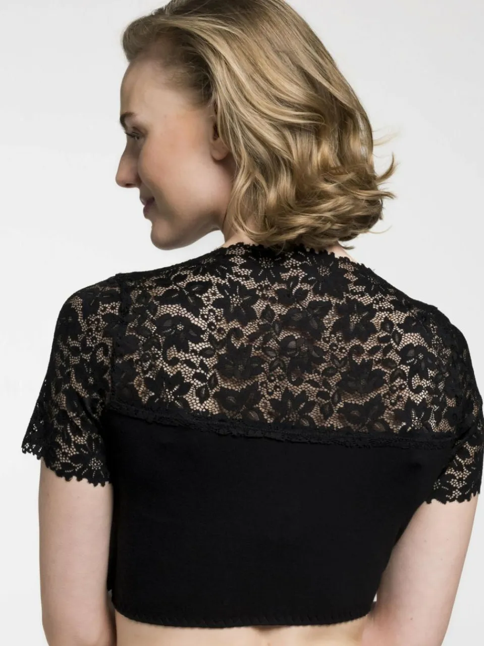 Spieth & Wenksy Blusen<Damen Dirndlblusen - Bahamas schwarz uni