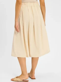 Fynch-Hatton Röcke<Damen Faltenrock sand uni