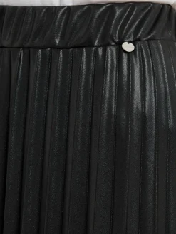 Rich & Royal Röcke<Damen Faltenrock schwarz uni