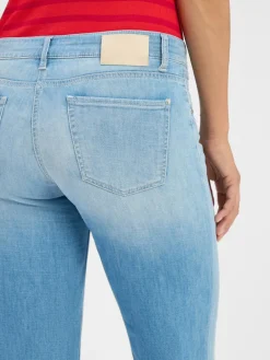 Cambio Jeans<Damen Flared Jeans - Tess light stone uni