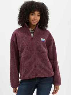 american vintage Sweatshirts & Sweatjacken|Jacken & Westen<Damen Fleecejacke - Hoktown bordeaux meliert