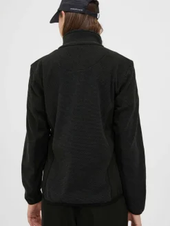 North Bend Sweatshirts & Sweatjacken<Damen Fleecejacke - NBHelga schwarz meliert