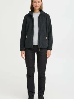 North Bend Sweatshirts & Sweatjacken<Damen Fleecejacke - NBStine schwarz uni