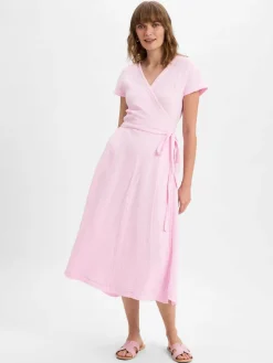 Marie Lund Kleider<Damen Freizeitkleid rosa uni
