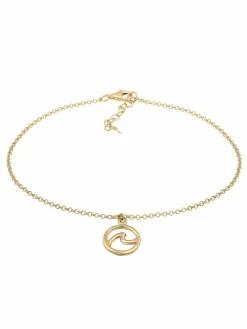 Elli Schmuck<Damen Fußschmuck gold uni
