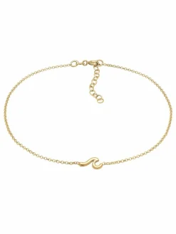 Elli Schmuck<Damen Fußschmuck gold uni