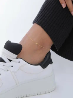 Elli Schmuck<Damen Fußschmuck gold uni