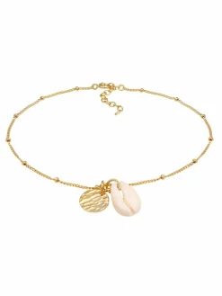 Elli Schmuck<Damen Fußschmuck gold uni