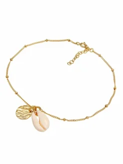 Elli Schmuck<Damen Fußschmuck gold uni