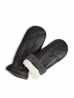 Markberg Handschuhe<Damen Fäustlinge schwarz uni