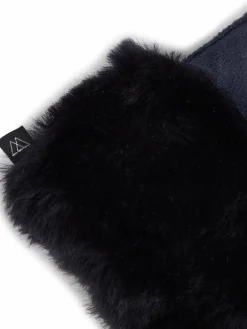 Markberg Handschuhe<Damen Fäustlinge marine uni