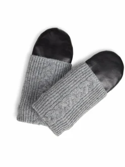 Markberg Handschuhe<Damen Fäustlinge schwarz uni