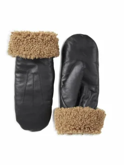 Markberg Handschuhe<Damen Fäustlinge schwarz uni