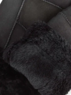 Markberg Handschuhe<Damen Fäustlinge schwarz uni