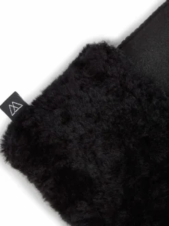 Markberg Handschuhe<Damen Fäustlinge schwarz uni