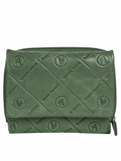 Bruno Banani Taschen & Rucksäcke<Damen Geldbörse grün bedruckt
