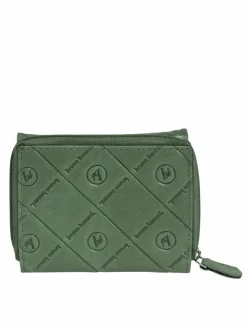 Bruno Banani Taschen & Rucksäcke<Damen Geldbörse grün bedruckt