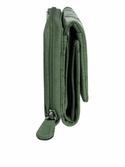 Bruno Banani Taschen & Rucksäcke<Damen Geldbörse grün bedruckt