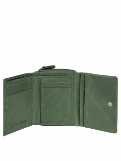 Bruno Banani Taschen & Rucksäcke<Damen Geldbörse grün bedruckt