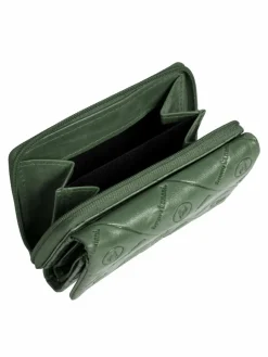 Bruno Banani Taschen & Rucksäcke<Damen Geldbörse grün bedruckt