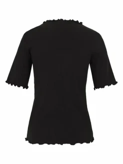 Cartoon Shirts & Tops<Damen Halbarm-Shirt schwarz uni