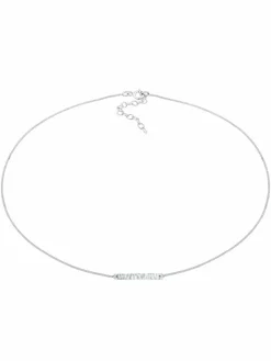 Elli Schmuck<Damen Halskette silber uni