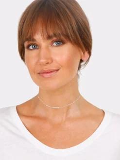 Elli Schmuck<Damen Halskette silber uni