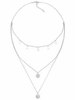 Elli Schmuck<Damen Halskette silber uni