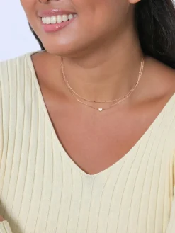 Elli Schmuck<Damen Halskette gold uni