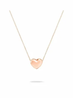 Echtzeit Schmuck<Damen Halskette - Puffy Heart roségold uni