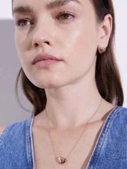 Echtzeit Schmuck<Damen Halskette - Puffy Heart roségold uni