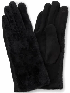 EEM Handschuhe<Damen Handschuhe schwarz uni
