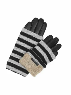 Markberg Handschuhe<Damen Handschuhe schwarz gestreift