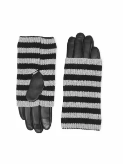 Markberg Handschuhe<Damen Handschuhe schwarz gestreift