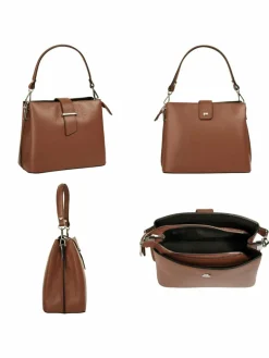 Cluty Taschen & Rucksäcke<Damen Handtasche cognac uni