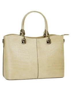 Cluty Taschen & Rucksäcke<Damen Handtasche beige uni