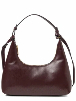 Calvin Klein Taschen & Rucksäcke<Damen Handtasche aubergine schwarz gemustert