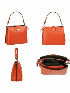 Cluty Taschen & Rucksäcke<Damen Handtasche orange uni