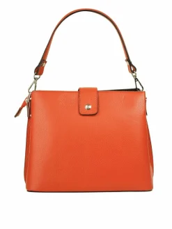 Cluty Taschen & Rucksäcke<Damen Handtasche orange uni