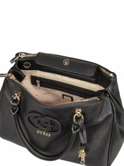 GUESS Taschen & Rucksäcke<Damen Handtasche - Calebra Status SAT schwarz uni