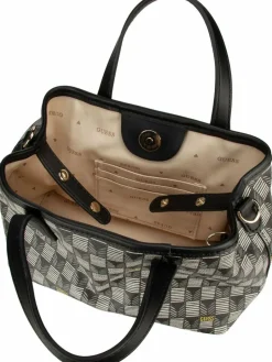 GUESS Taschen & Rucksäcke<Damen Handtasche - G Wave Mini schwarz uni